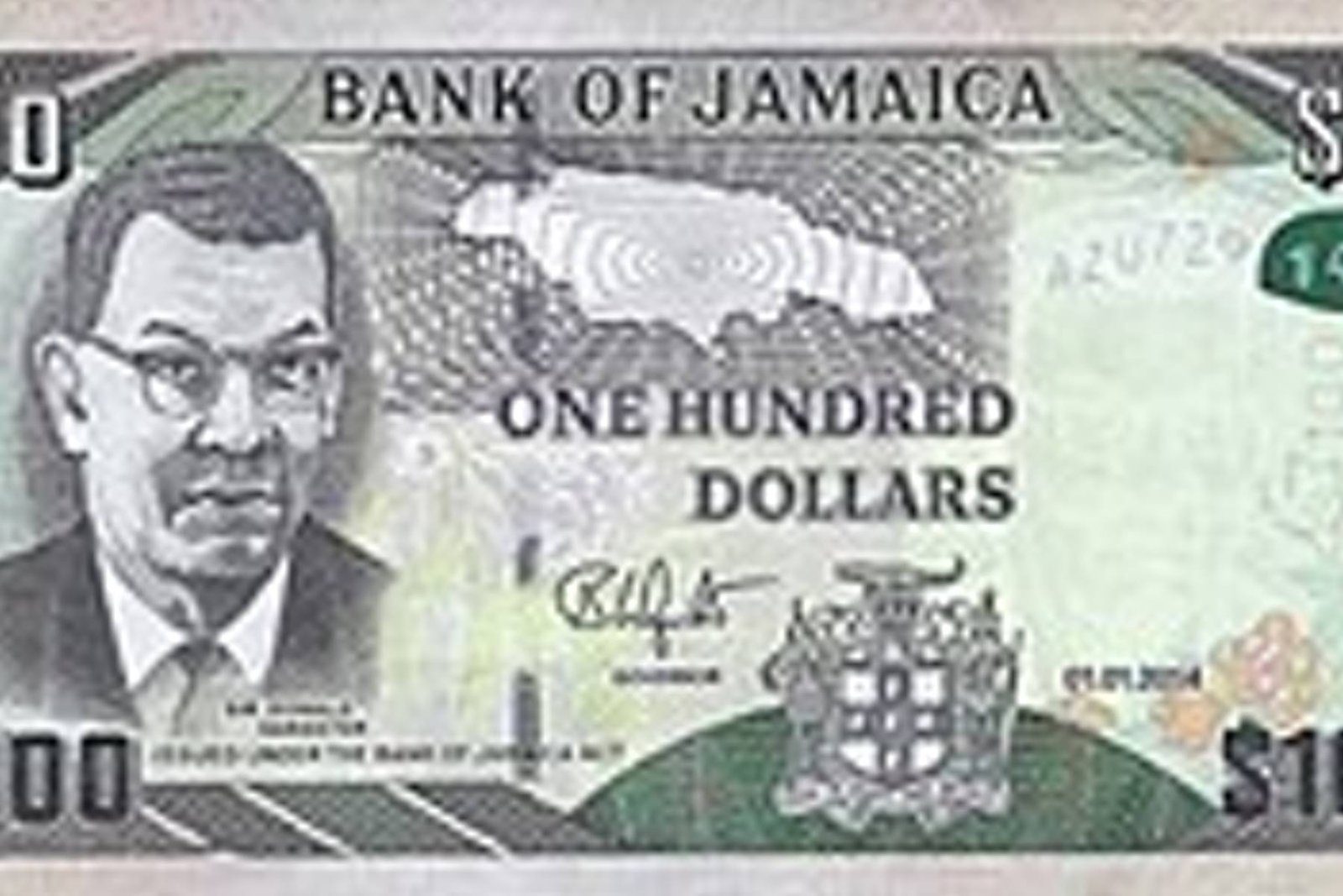 United States one-hundred-dollar bill representing USD to JMD exchange rates