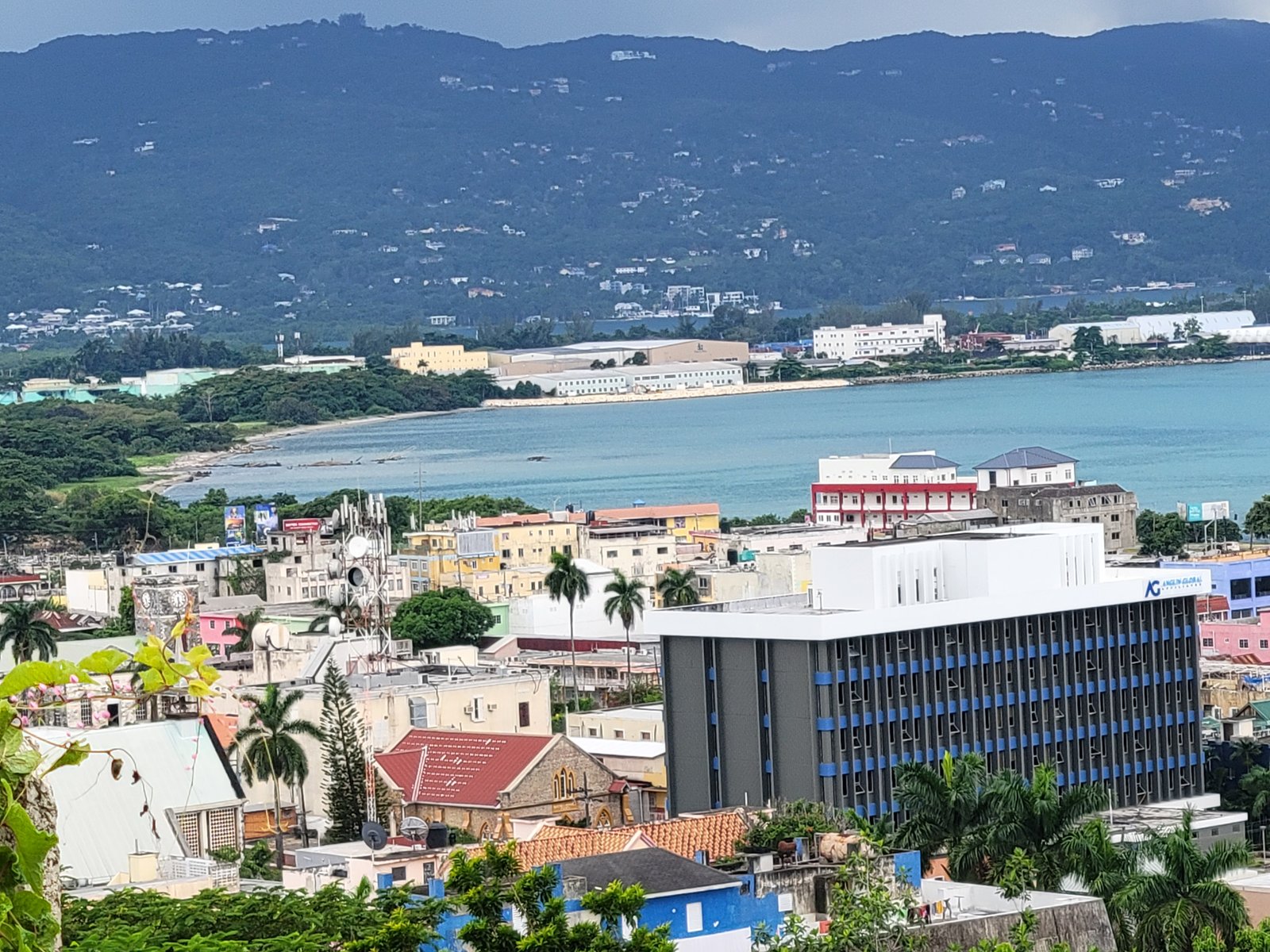 View of Montego Bay form Upper King Street where my first apartment was.